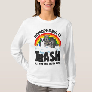 Homophobie ist Mülleimer Gay Pride Raccoon Opossum T-Shirt