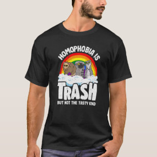 Homophobie ist Mülleimer Gay Pride Raccoon Opossum T-Shirt