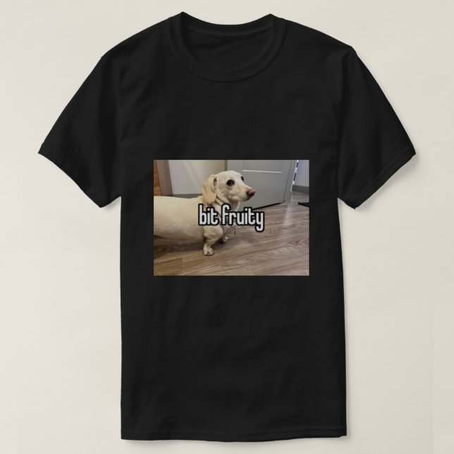 Homophobischer Hund zu fruchtig... Aufkleber T-Shirt (Design vorne)