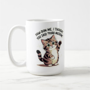Homophon-Witz über Katzen Tasse