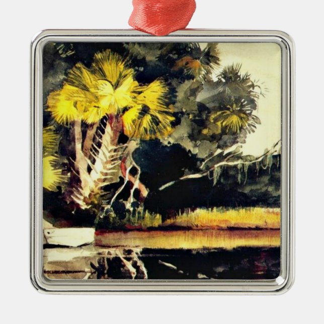 Homosassa, Dschungel (Florida), Winslow Homer Silbernes Ornament (Vorne)