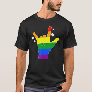 Homosexuell Als Ilygay Gebärdensprachehomosexuell  T-Shirt