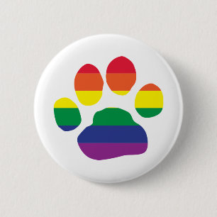 Homosexuell-Stolz-Tatze-Druck Button