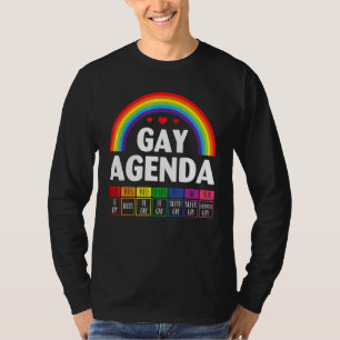 Homosexuelle Agenda Lgbt Stolz T-Shirt