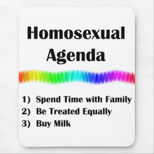 Homosexuelle Agenda Mousepad