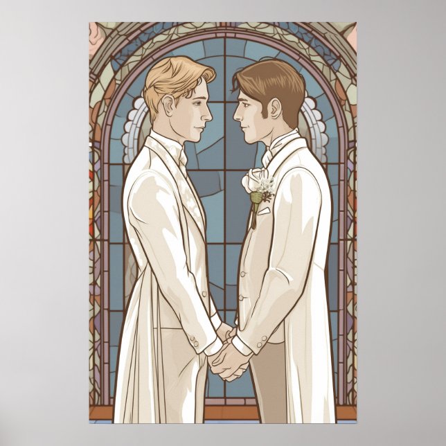 Homosexuelle auf dem Altar-Poster Poster (Vorne)