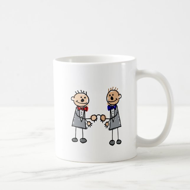 Homosexuelle Bräutigame Kaffeetasse (Rechts)
