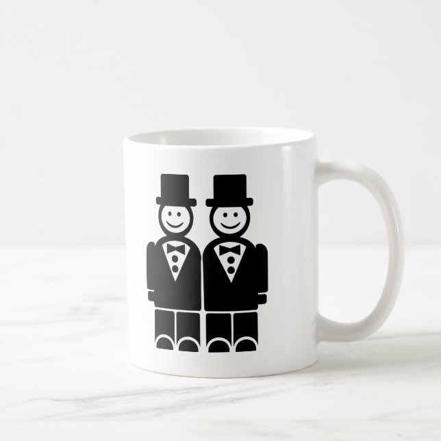 Homosexuelle Ehe Kaffeetasse (Rechts)