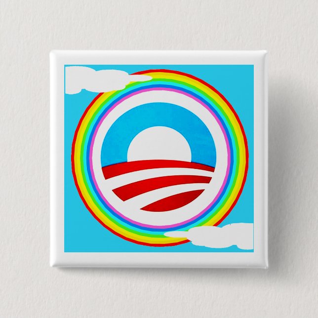 HOMOSEXUELLE FRAUEN FÜR BARACK OBAMA BUTTON (Vorderseite)