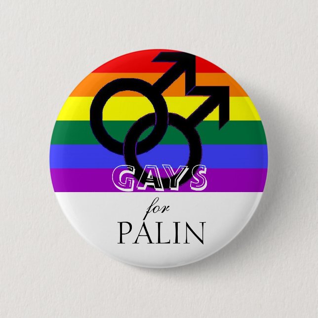 HOMOSEXUELLE für Palin Button (Vorderseite)