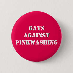 Homosexuelle gegen das Pinkwashing Button