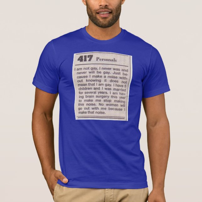 homosexuelle Geräusche T-Shirt (Vorderseite)
