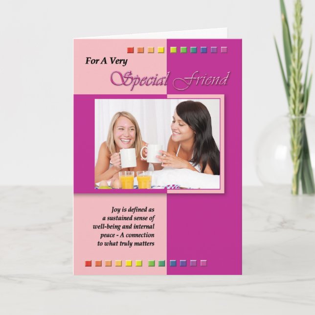 Homosexuelle Karten - spezieller Freund (Vorderseite)