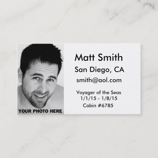 Homosexuelle Kreuzfahrt-Karte Visitenkarte (Vorderseite)