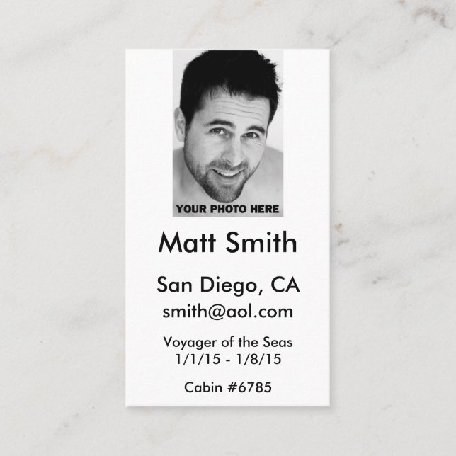 Homosexuelle Kreuzfahrt-Karte Visitenkarte (Vorderseite)