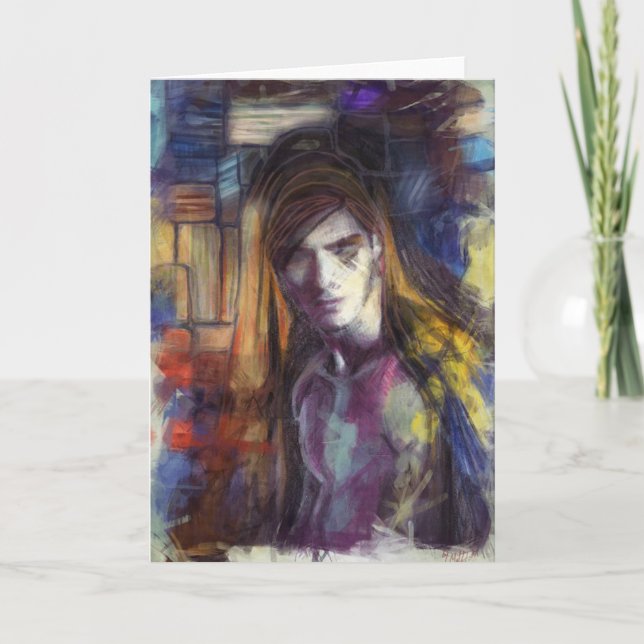 Homosexuelle Kunst-Karten Feiertagskarte (Vorderseite)