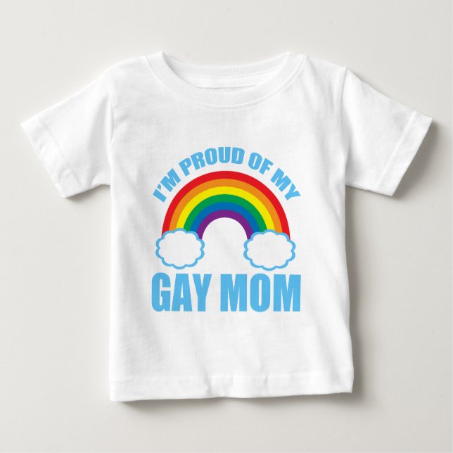Homosexuelle Mama Baby T-shirt (Vorderseite)
