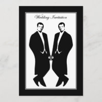 Homosexuelle Männer, die Einladung Wedding sind.