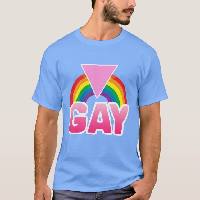 HOMOSEXUELLE REGENBOGEN-FLAGGE T-Shirt (Vorderseite)
