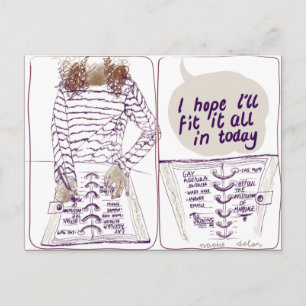 Homosexuelle Tagesordnung Postkarte