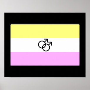 Homosexuelle Twink Stolz-Flagge Poster