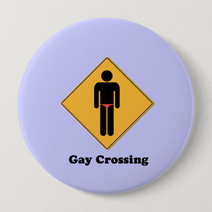 HOMOSEXUELLE ÜBERFAHRT BUTTON
