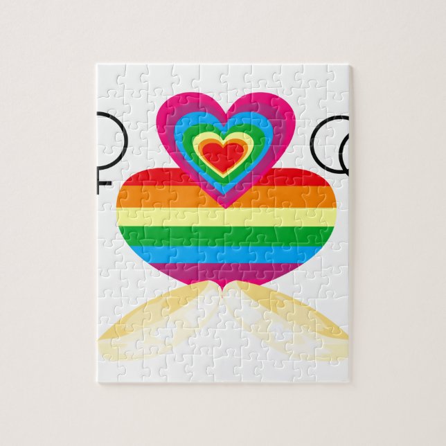 Homosexuellenehe Puzzle (Vertikal)