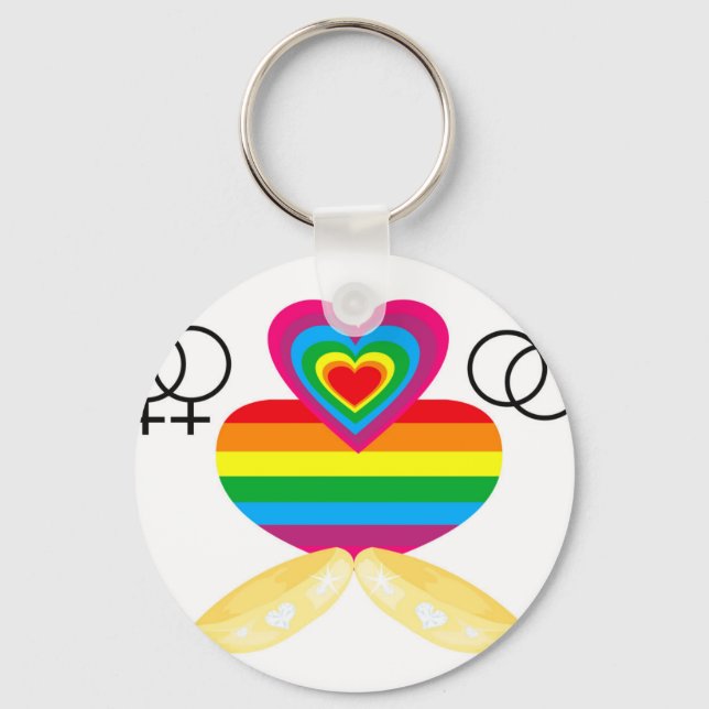 Homosexuellenehe Schlüsselanhänger (Vorderseite)