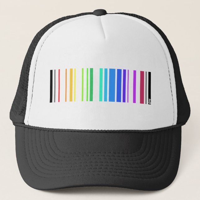 Homosexueller Barcode Truckerkappe (Vorderseite)