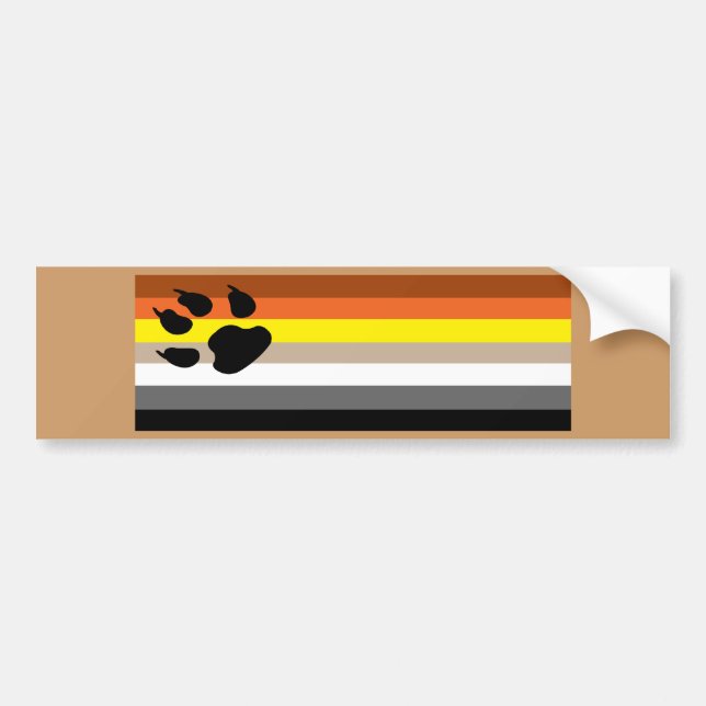 Homosexueller Bärnstolz Autoaufkleber (Vorne)