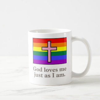 Homosexueller christlicher Flaggenslogan Tasse