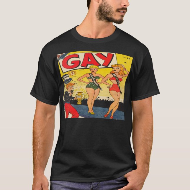 Homosexueller Comic-Buch-T - Shirt der Comic-#26 (Vorderseite)