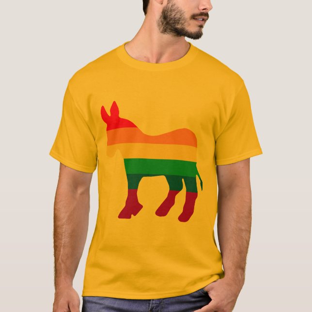 HOMOSEXUELLER DEMOKRAT T-Shirt (Vorderseite)