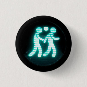 Homosexueller Fußgängersignal-Knopf Button