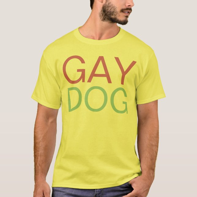 homosexueller Hund T-Shirt (Vorderseite)