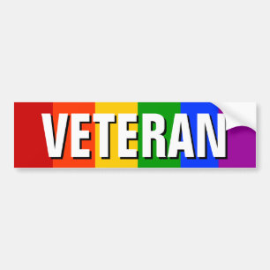 HOMOSEXUELLER VETERAN AUTOAUFKLEBER