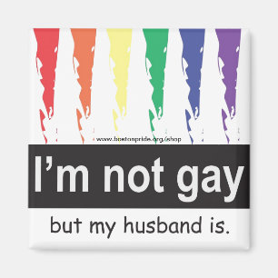 Homosexuelles Ehemann-Magnet-Quadrat Magnet