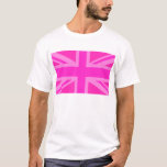 Homosexuelles Großbritannien T-Shirt<br><div class="desc">T - Shirt mit rosa Gewerkschafts-Jack</div>