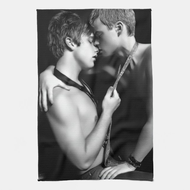 homosexuelles Liebhabertuch Küchentuch (Vertikal)