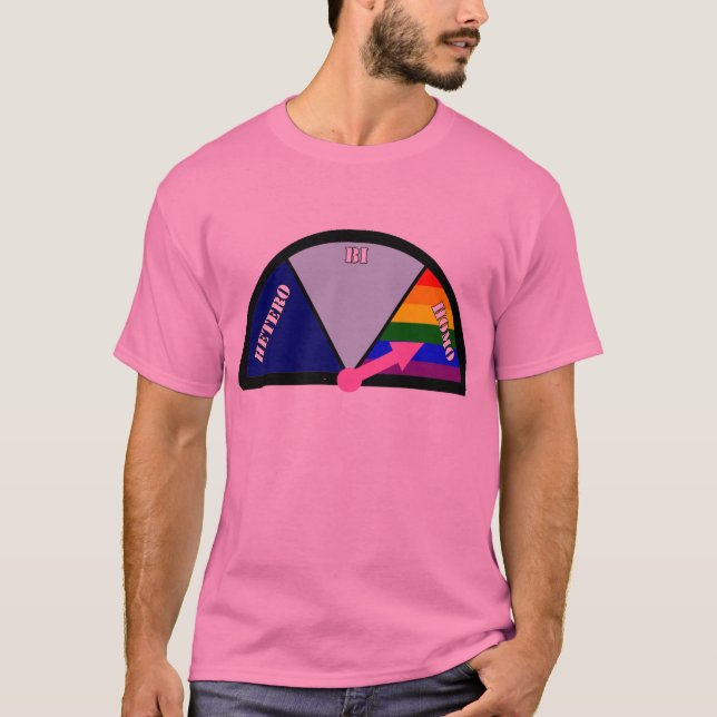 Homosexuelles Meter -- Piepen Sie? T-Shirt (Vorderseite)