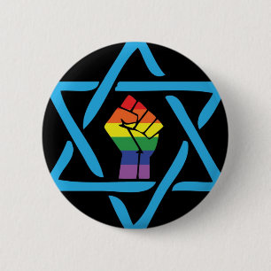 Homosexuelles schwarzes jüdisches button
