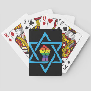 Homosexuelles schwarzes jüdisches spielkarten