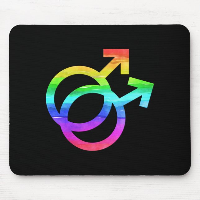 Homosexuelles Stolz-homosexueller Mann-Geschenk Mousepad (Vorne)