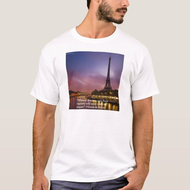 Hon de Balzac: Paris Frankreich T-Shirt (Vorderseite)
