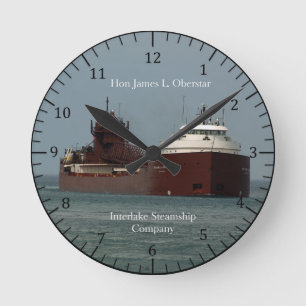 Hon. James L. Oberstar clock Runde Wanduhr