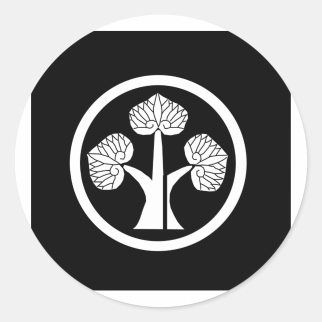 Honda mon, Japan Runder Aufkleber (Vorderseite)