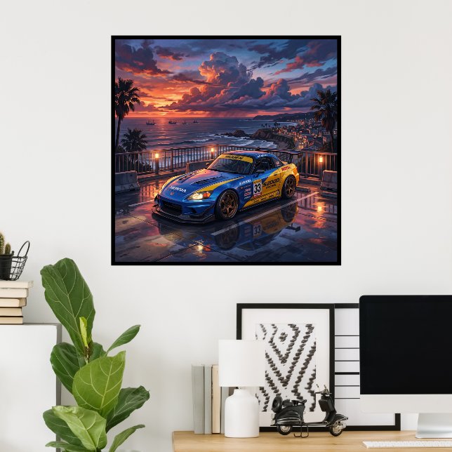 Honda S2000 Tourenwagen Poster (Heimbüro)