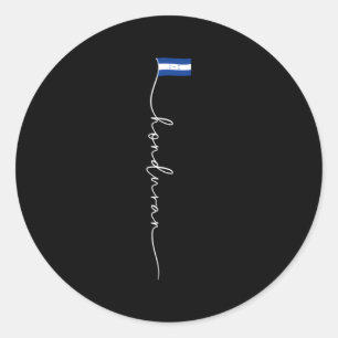 Hondura Signature Honduran Flag Runder Aufkleber