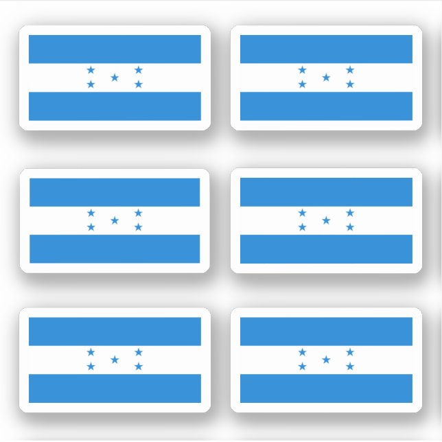 honduranische Flagge Aufkleber (Vorderseite)