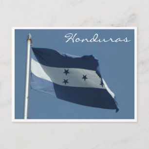 honduranische Flagge Postkarte